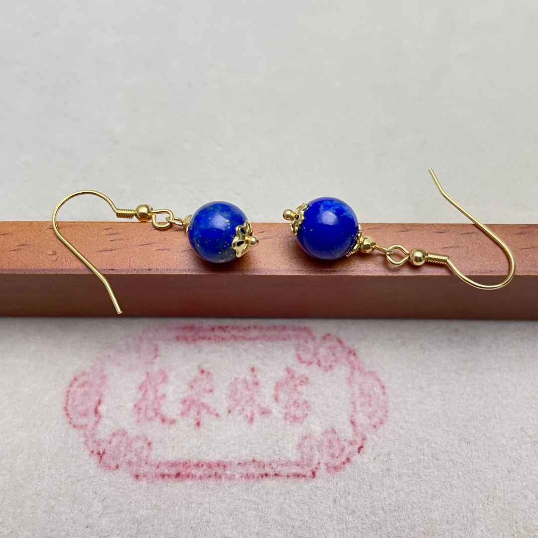 8mm青金耳钩D1531 MD