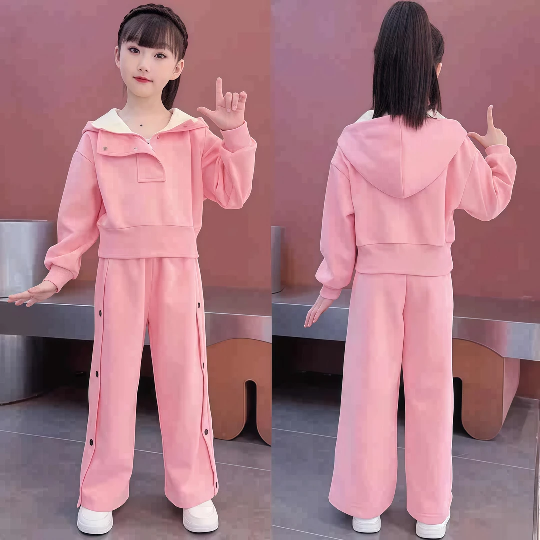 女童装时髦套装运动两件套春秋2025新款儿童秋季洋气衣服大童秋装