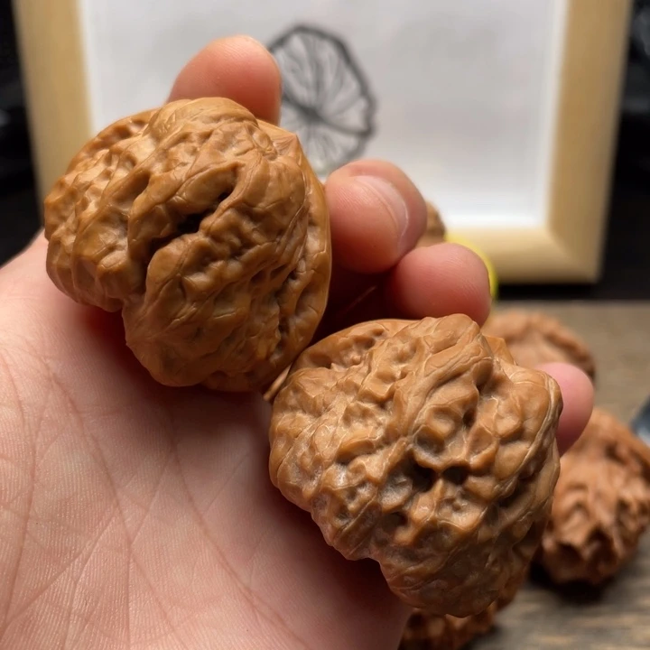 核桃蛤蟆头文玩核桃