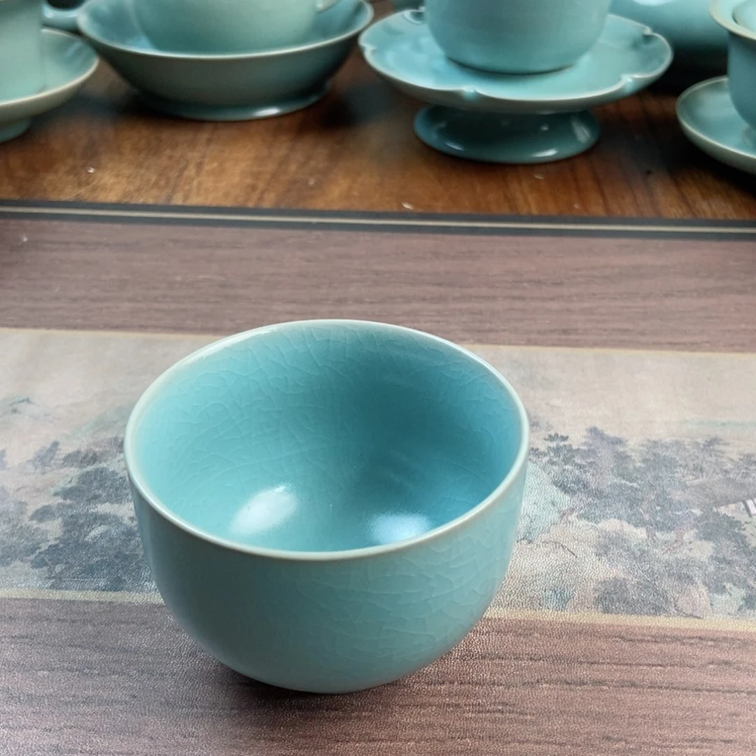 摆件原产地原矿汝瓷～茶器