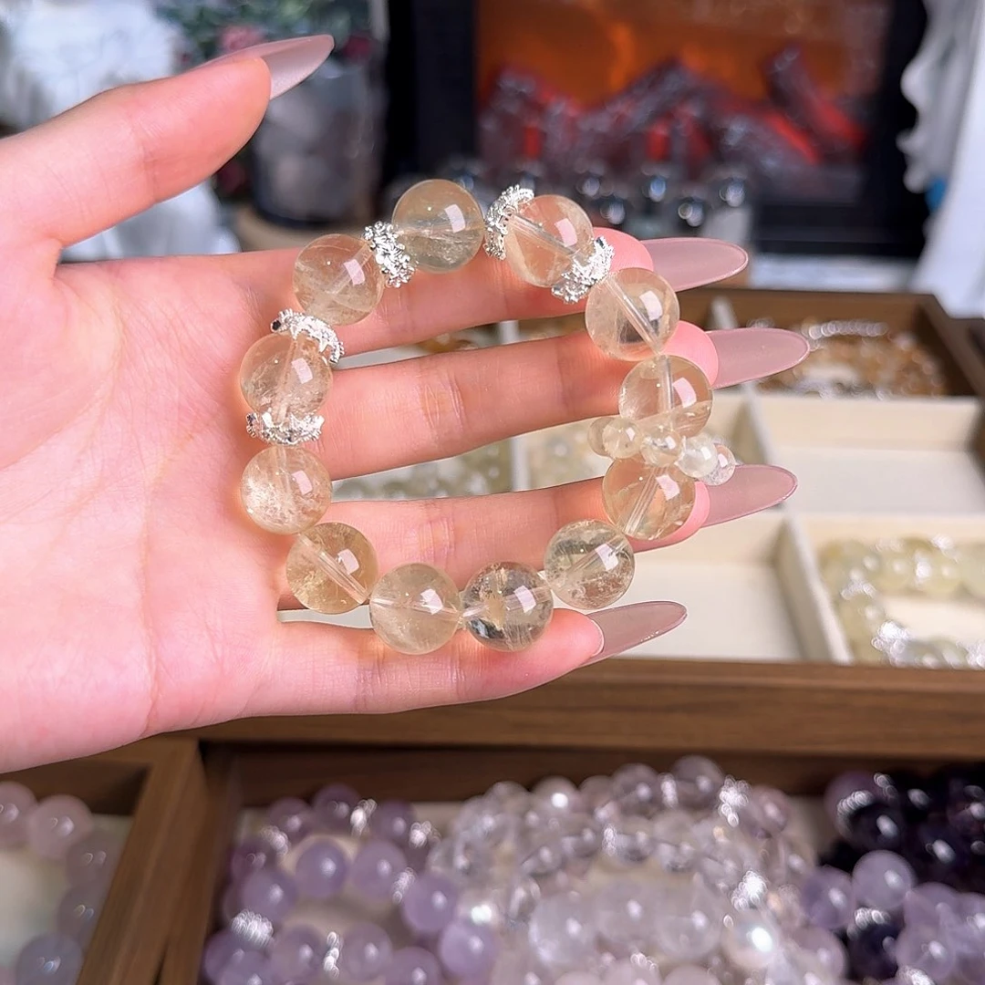 水晶手链未镶嵌黄水晶