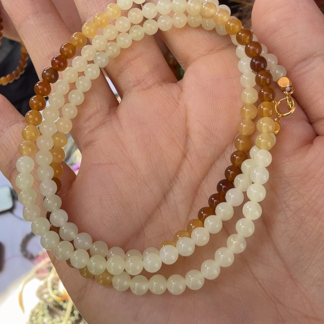 和田玉未镶嵌颈饰新疆和田玉小米珠帅弟弟多样性拍一发一