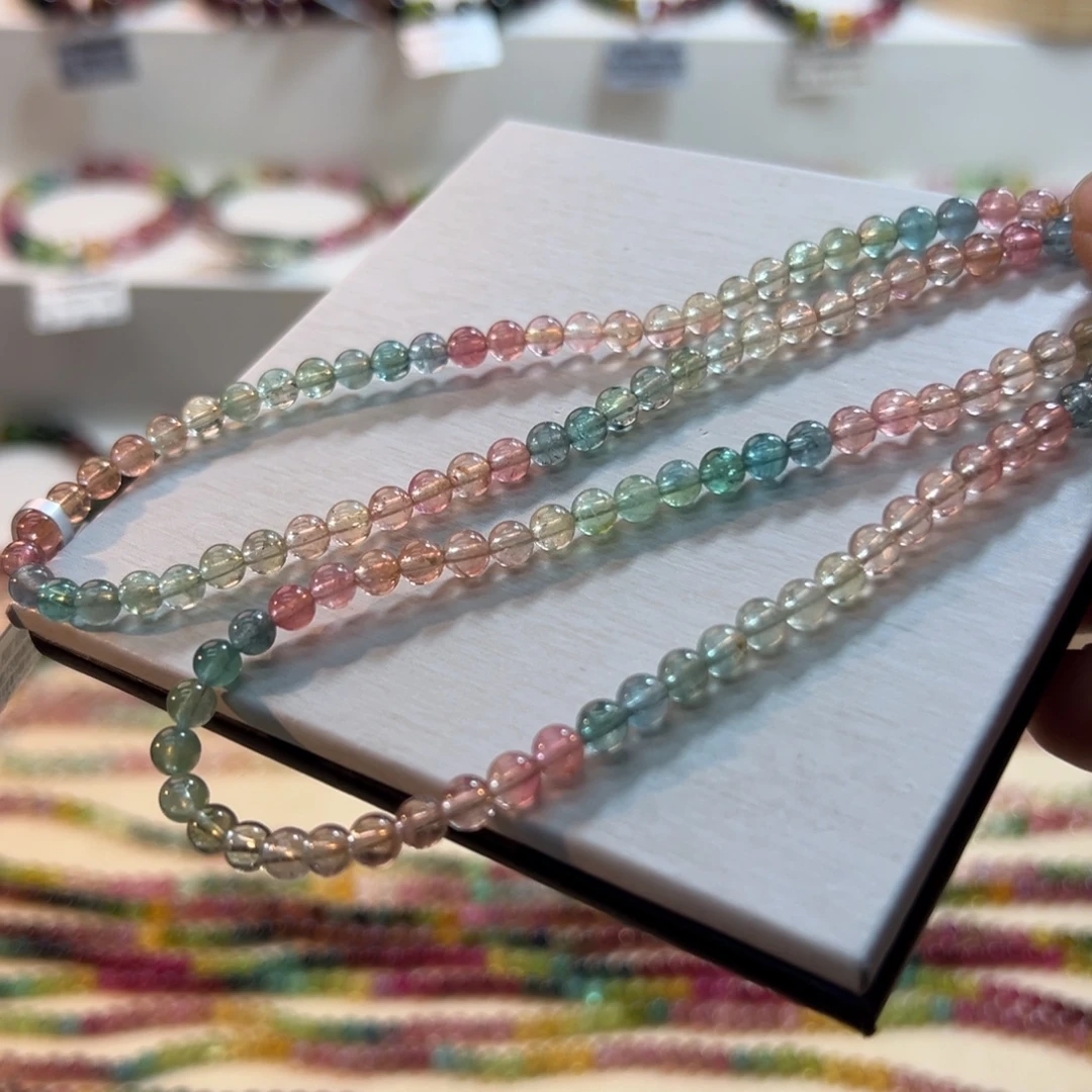 碧玺未镶嵌手链碧玺