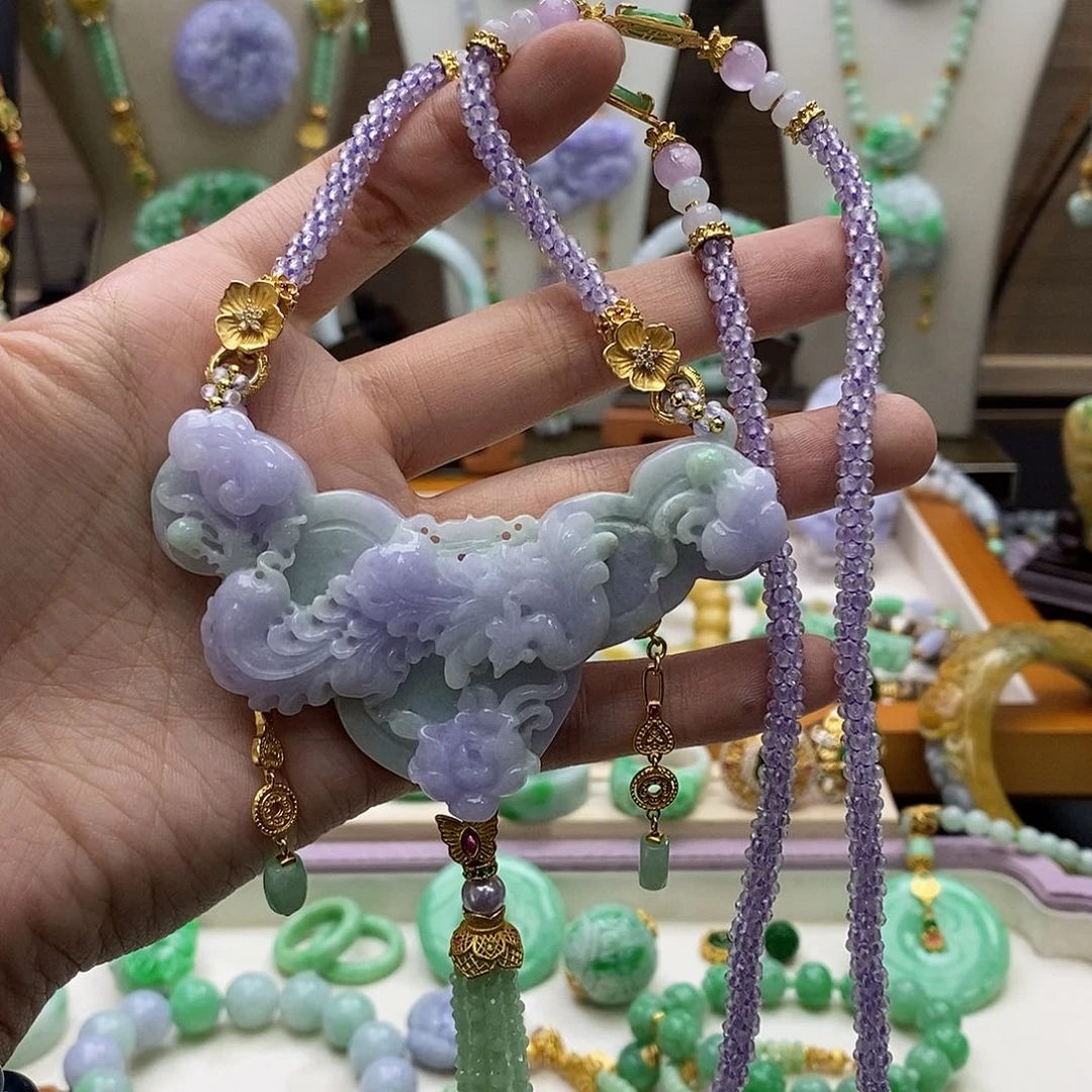 颈饰未镶嵌翡翠项链