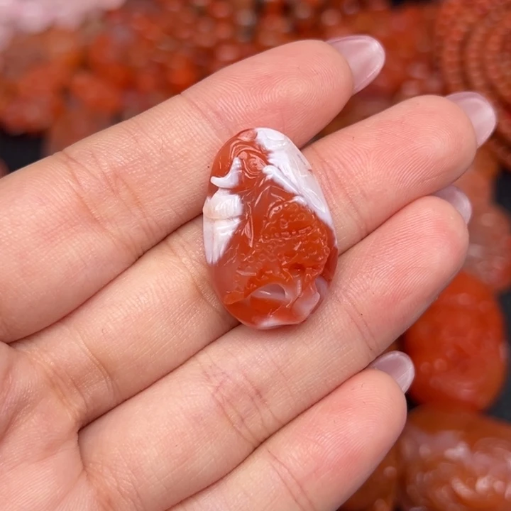 南红玛瑙未镶嵌吊坠(不含链)