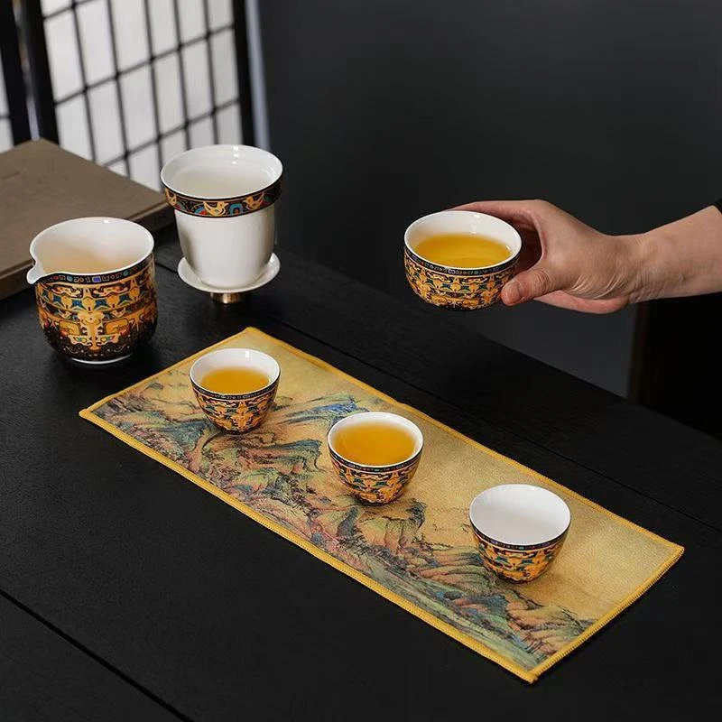 G1138-唐卡一壶四杯旅行套CYT