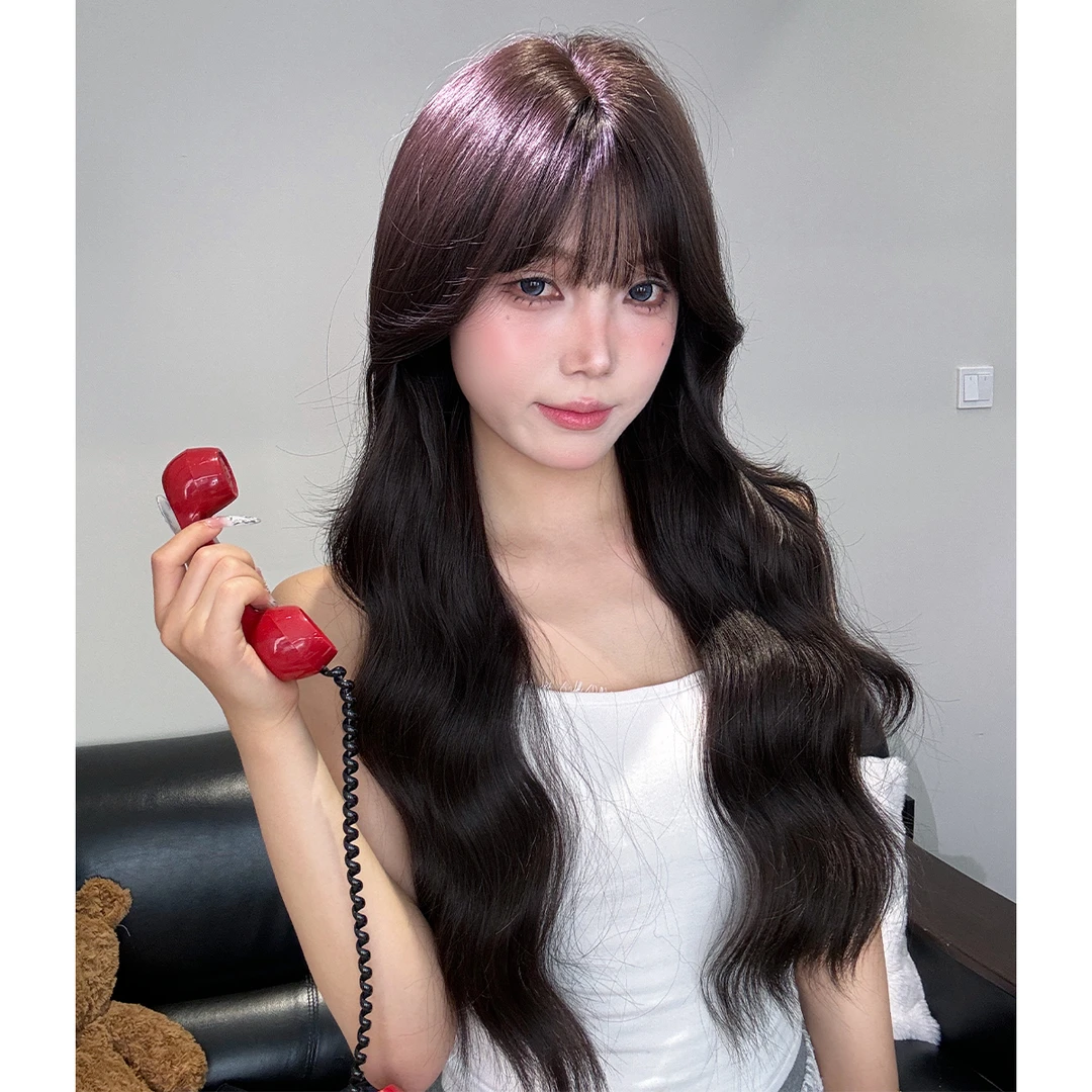 【落跑甜心】AG假发女长发网红Lolita日常修脸气质长卷发全头套