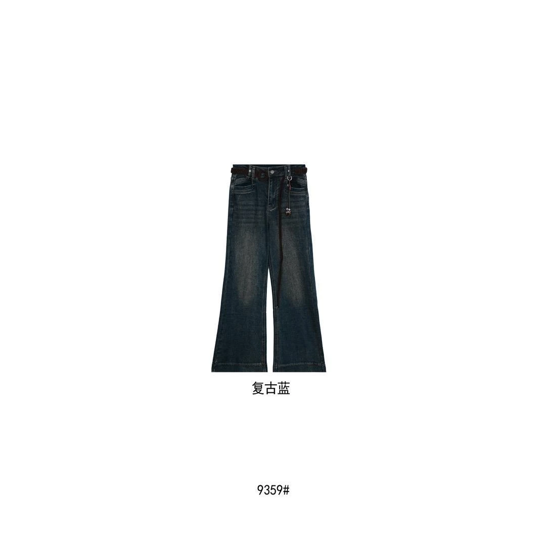 杨杨 美斯拉-9359显瘦微喇牛仔裤