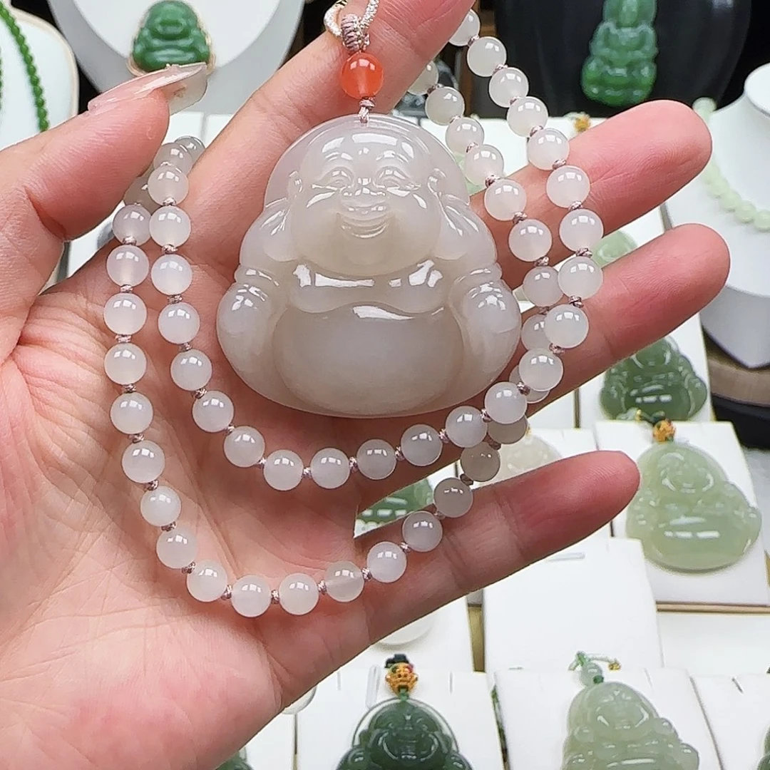 和田玉未镶嵌颈饰45