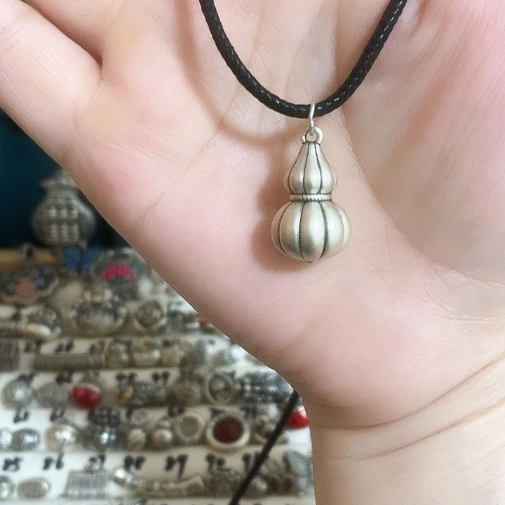 珐琅吊坠足银足银999小葫芦哦