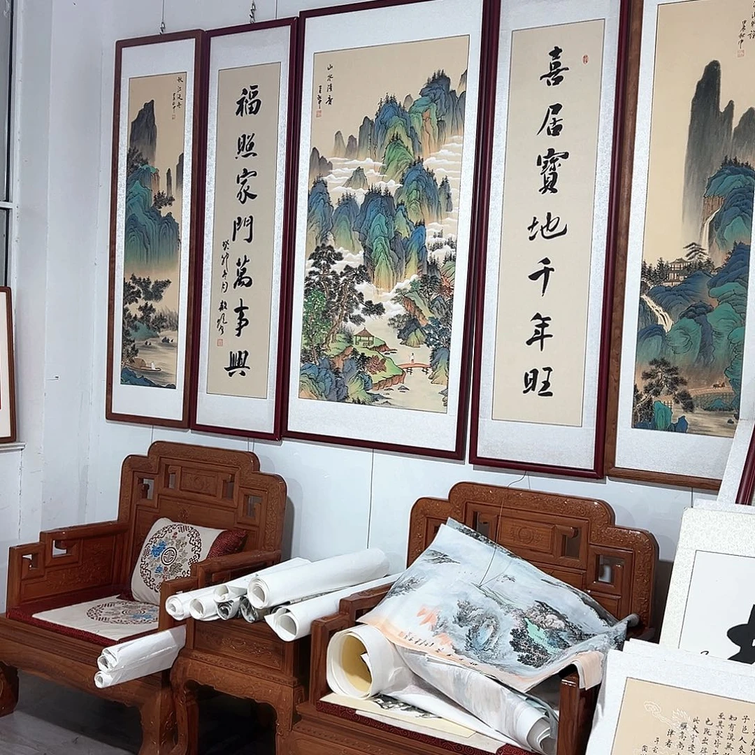王***，国画手绘保证假一罚万
