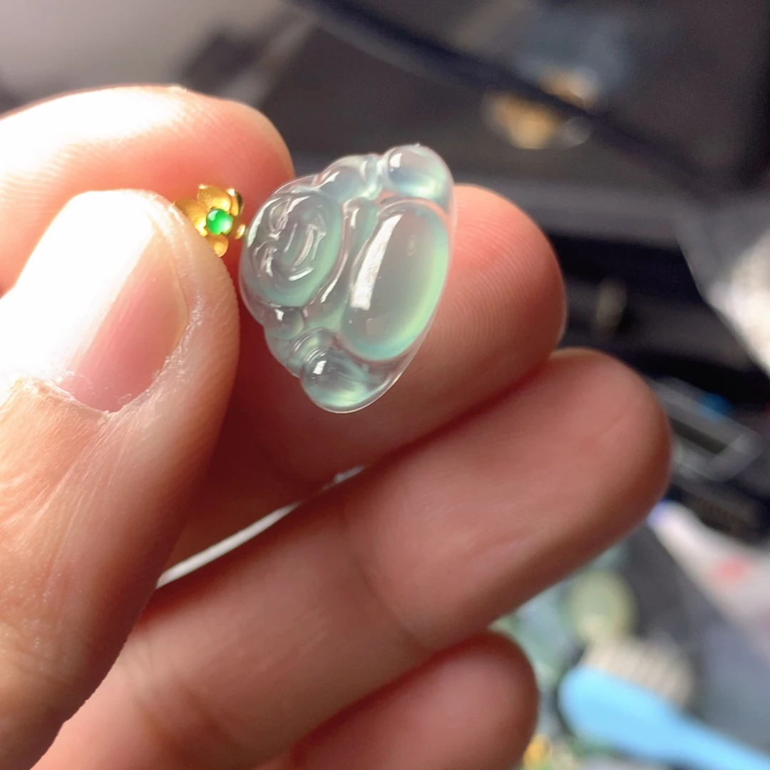 【闪购商品】颈饰18K金镶嵌翡翠翡翠