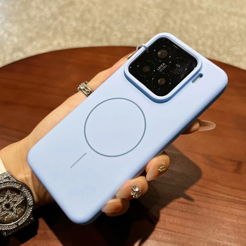 适用小米15pro手机液态硅胶保护壳15磁吸小米14全包0感合模线防摔