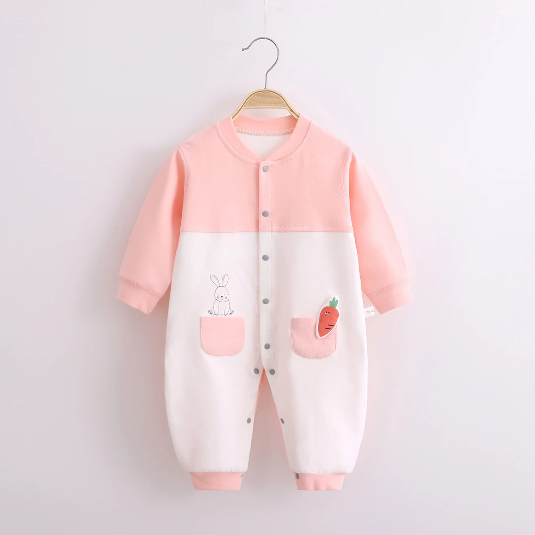 春秋款宝宝连体衣可爱长爬服贴身哈衣婴儿长袖无骨家居服a类舒绒