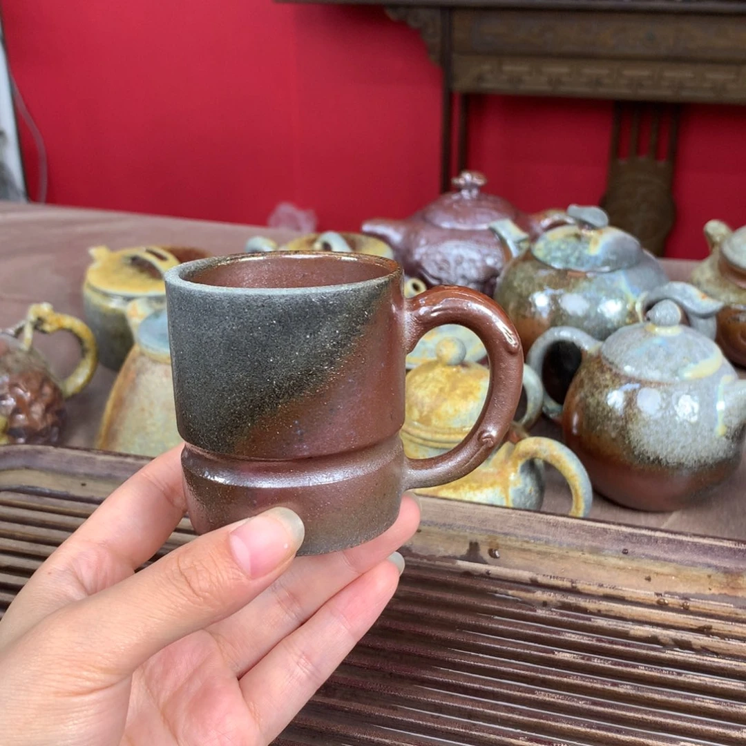 紫砂紫砂茶具纯自然紫砂柴烧