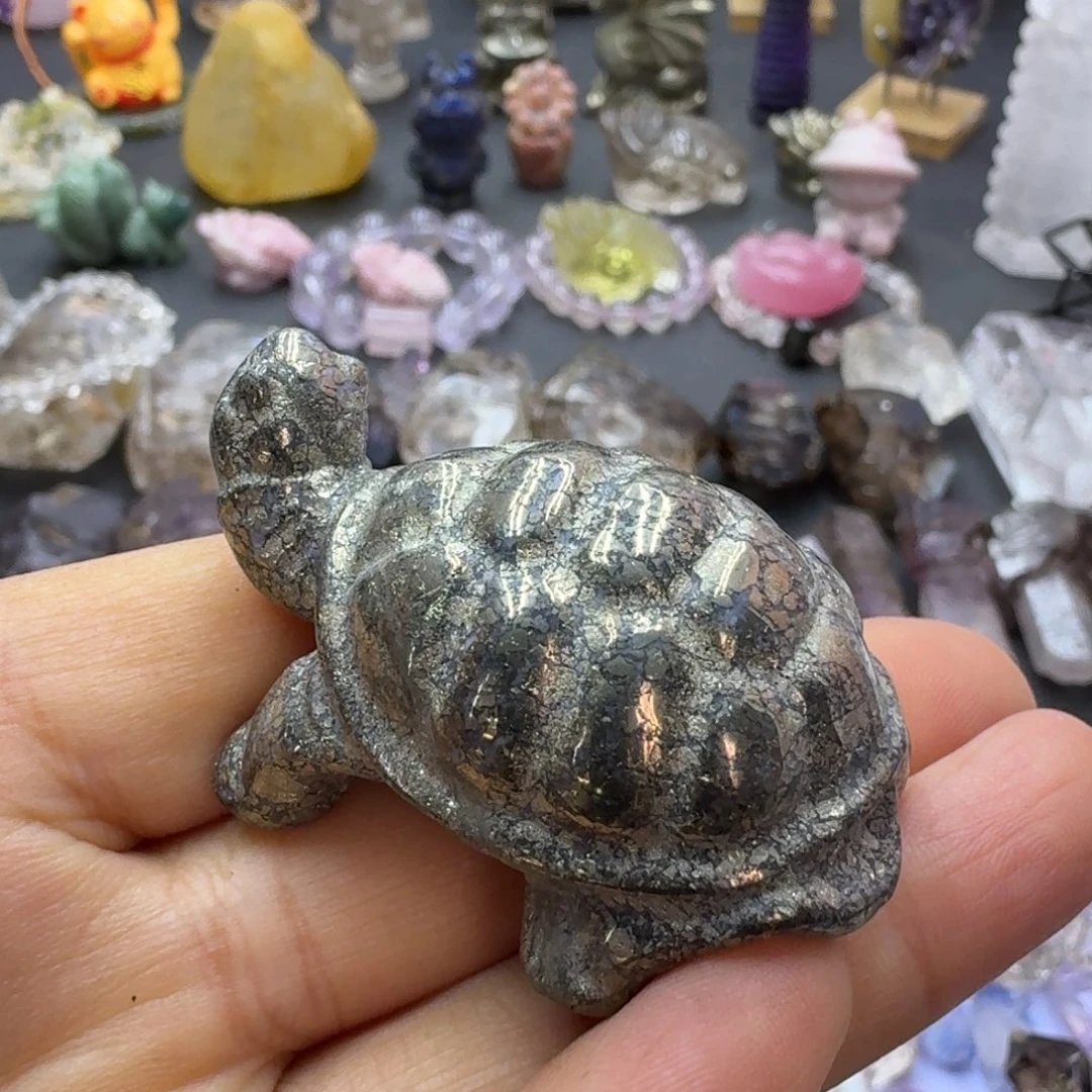 石材黄铁矿乌龟的