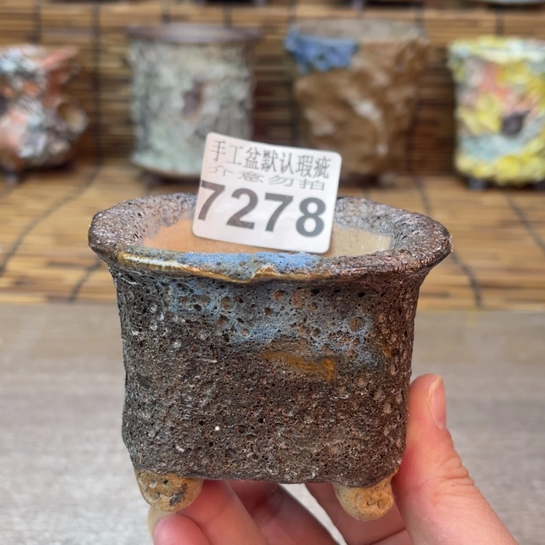 手工花盆默认瑕疵完美者勿拍