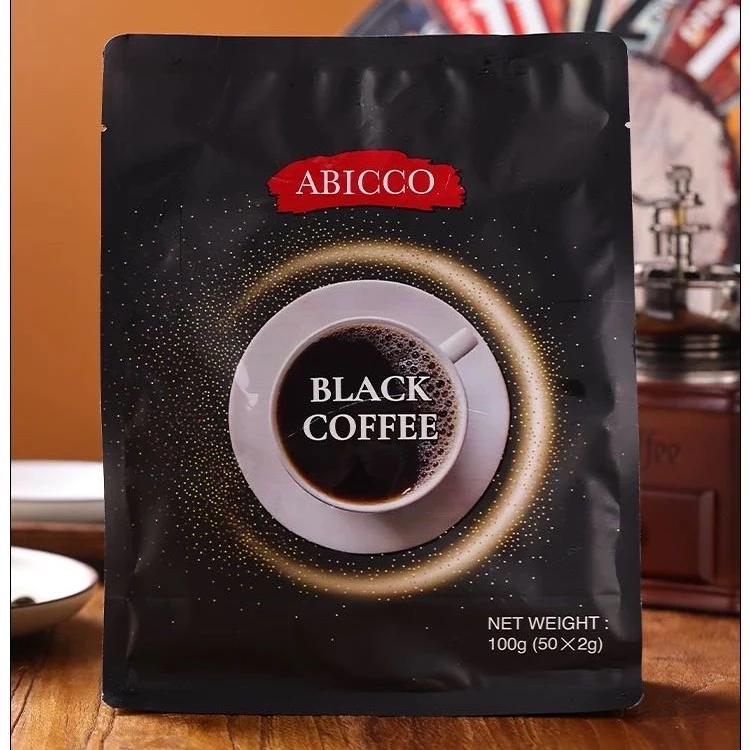无植脂末0糖0脂黑咖啡粉速溶马来西亚进口50包特浓袋装美式苦咖啡