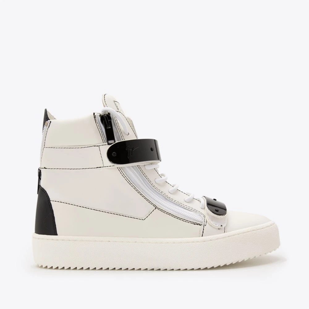 GIUSEPPE ZANOTTI GZ魔术贴牛皮男运动休闲高帮鞋板鞋RM20004/002