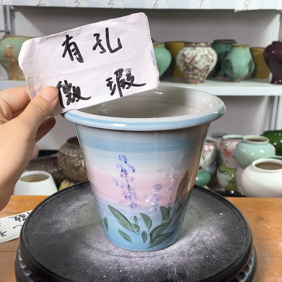 景德镇陶瓷花盆微瑕153