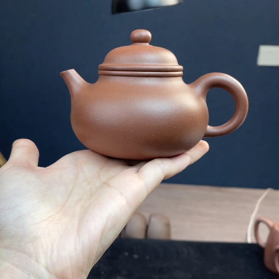 茶壶紫砂全手工底槽清容天230cc