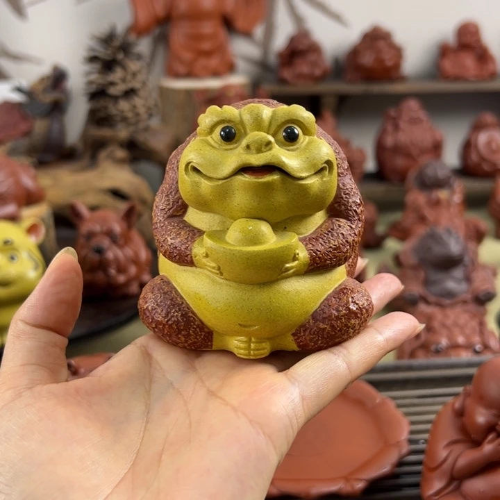 紫砂茶宠紫砂元宝蟾仙