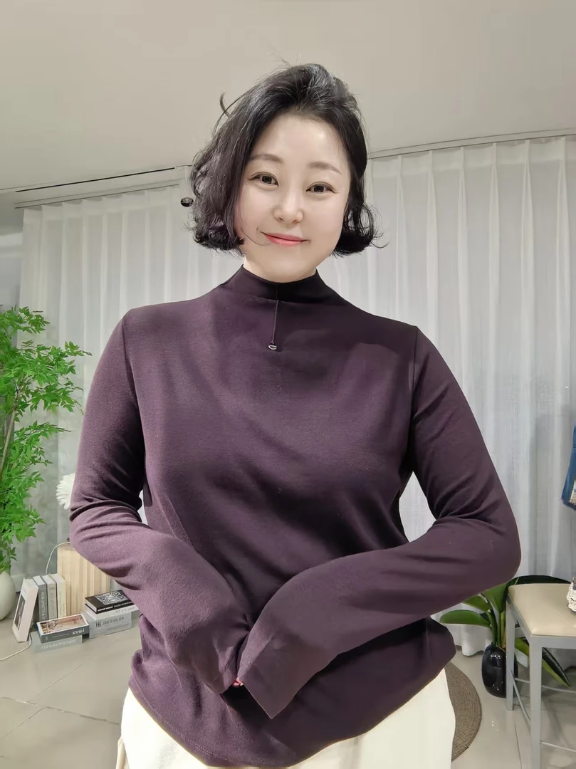 立领半高领女ins打底衫长袖罗纹棉T恤耐磨磨毛（祐祐女装）