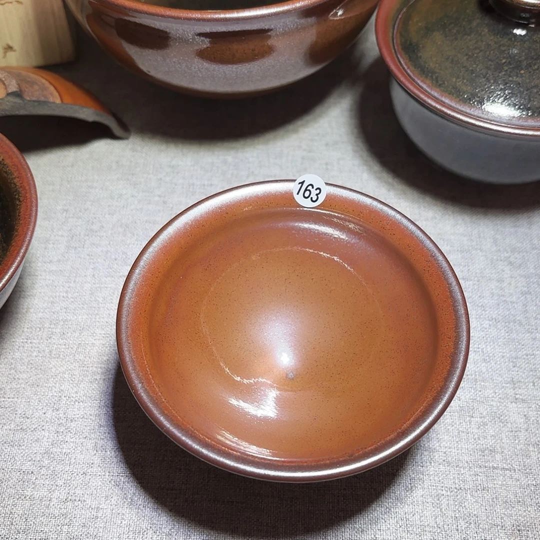 茶盏子衿手工柴烧原矿釉茶盏163