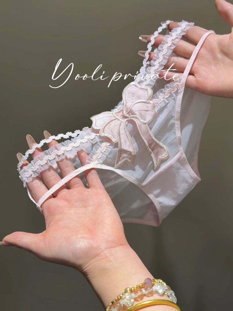 “甜花酪”风细带透气少女风女三角内裤日系少女内裤