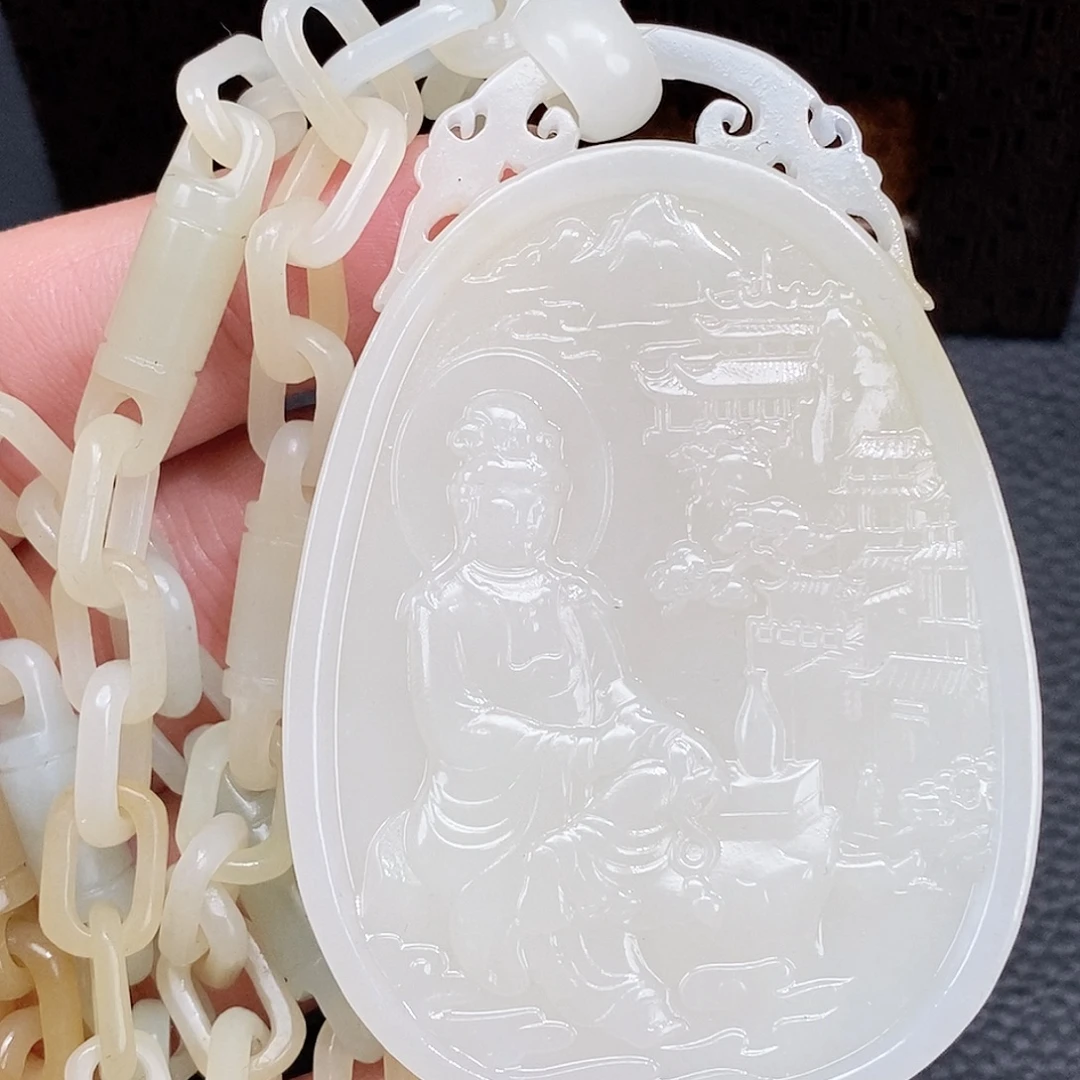 和田玉未镶嵌颈饰