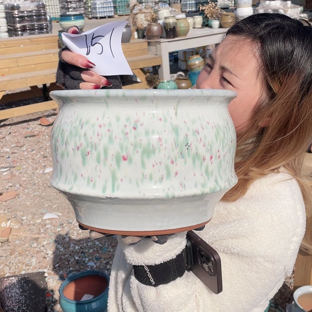 红陶王嫂花盆0130-251