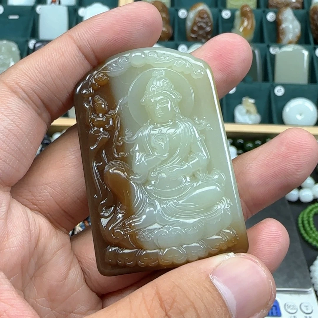 和田玉未镶嵌挂件