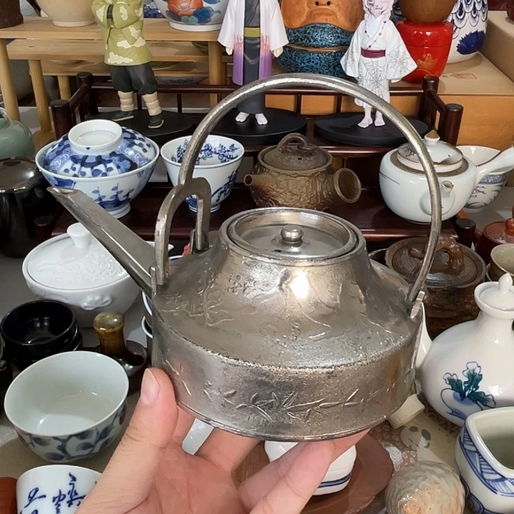 小***水瓷片锡壶一个不错的哦