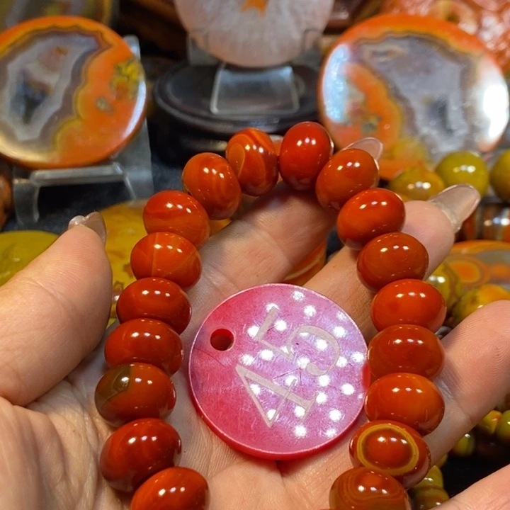 玛瑙/玉髓手链未镶嵌老*