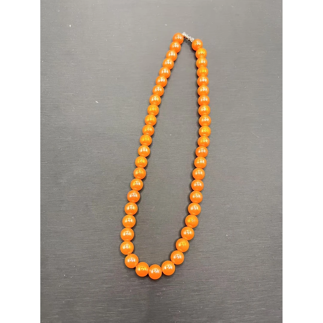 k730经典时尚黄金蛋白皎珠项链