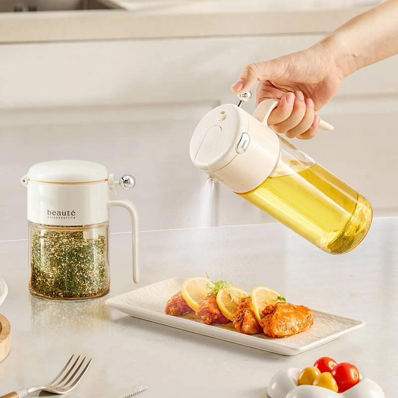 圆球喷倒油壶家用喷油壶开合食用油喷雾雾化喷油瓶厨房神器不挂油