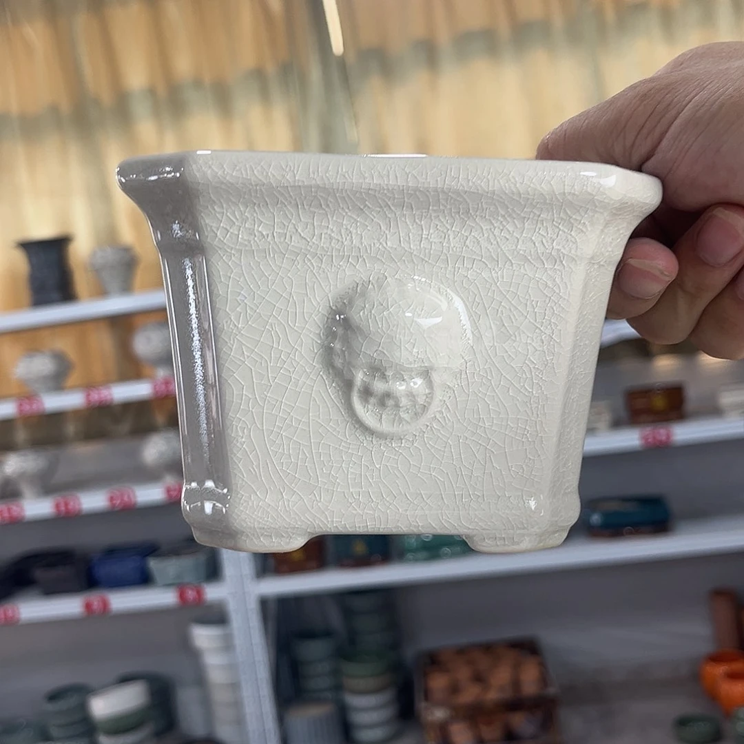 口径  12*9.5陶瓷绿植多肉微瑕花盆