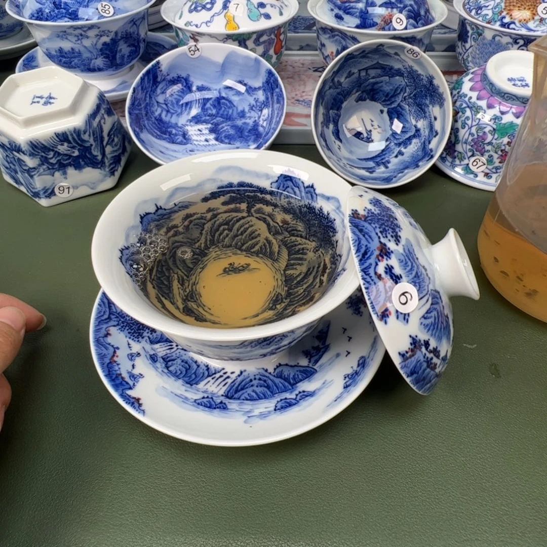 景德镇纯手工纯手绘茶具木木6