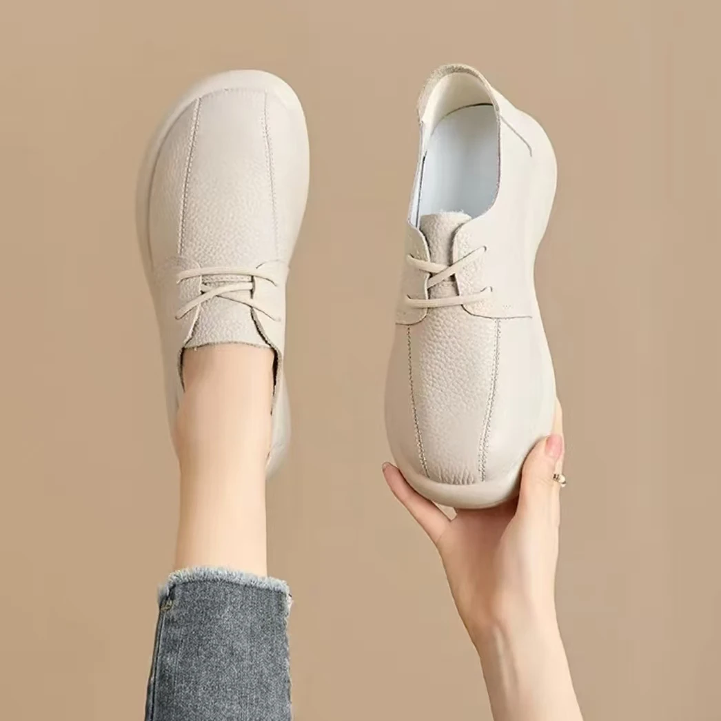 门店39&9！布洛克皮鞋」头层牛皮复古英伦风细带休闲单鞋女 C24930