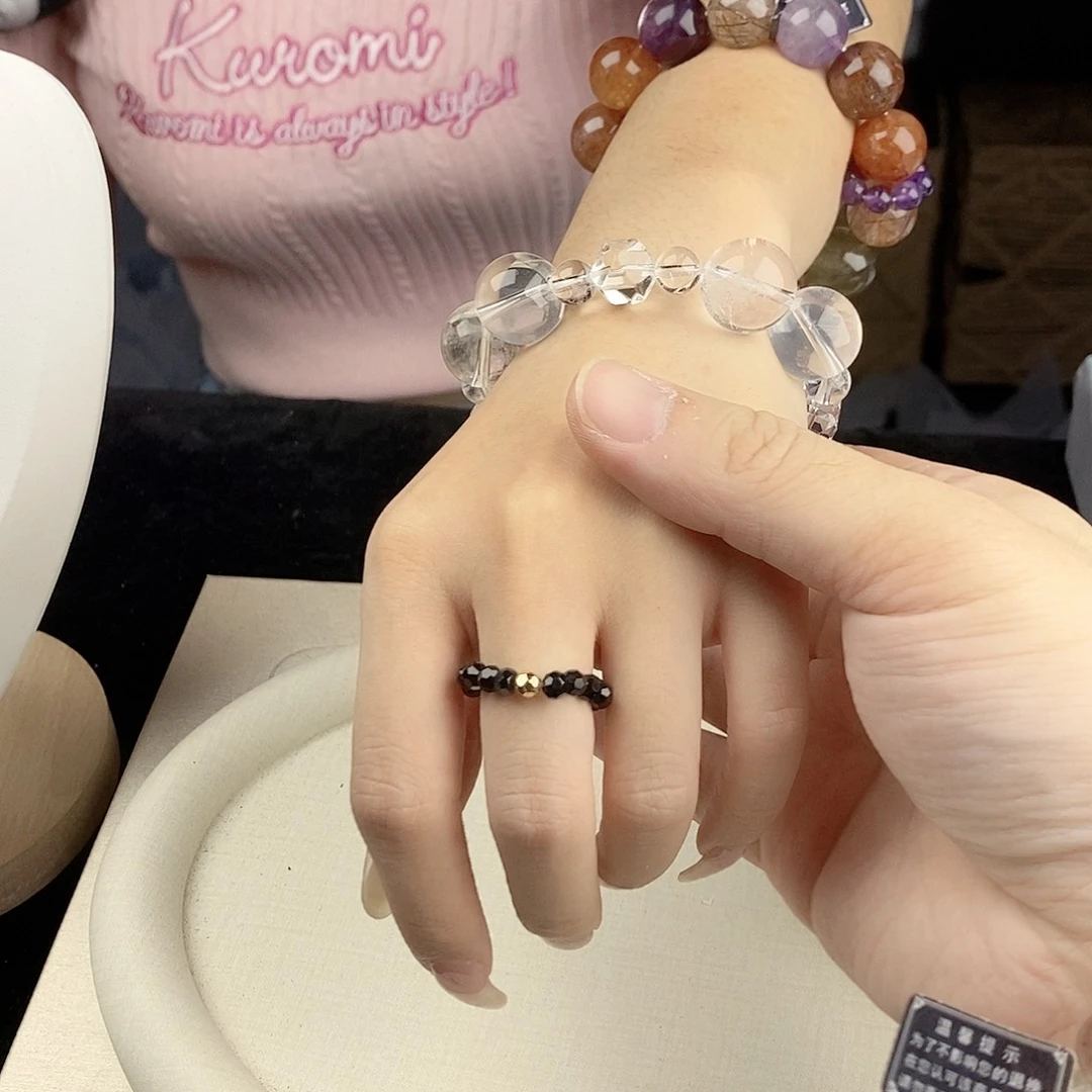 银S925镀金镶嵌手链水晶