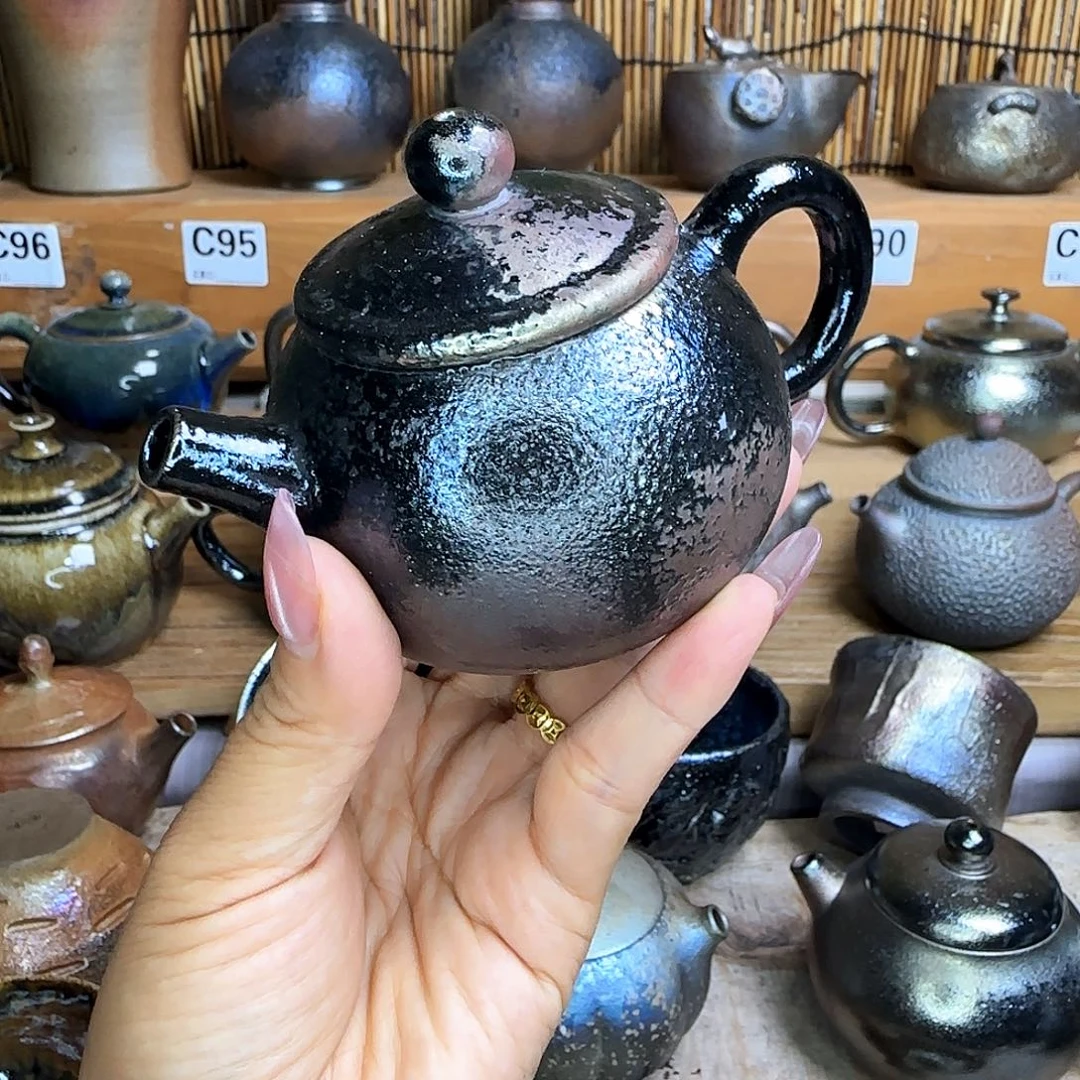 壶建水紫陶柴烧壶