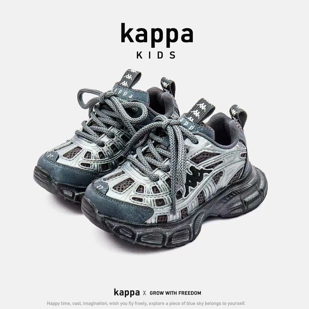 kappa kid卡帕春秋中大童时尚潮流透气运动鞋老爹鞋KABY233019