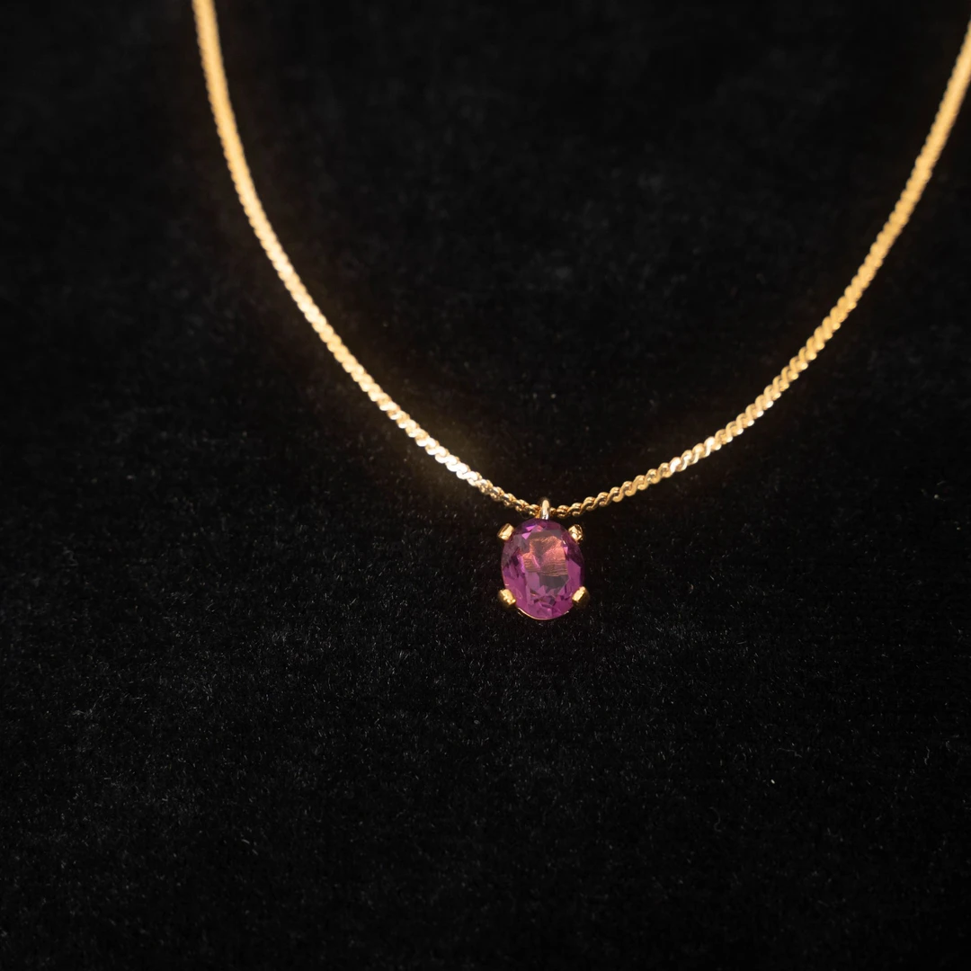 95新 DIOR/迪奥 红黑钻独镶嵌吊坠