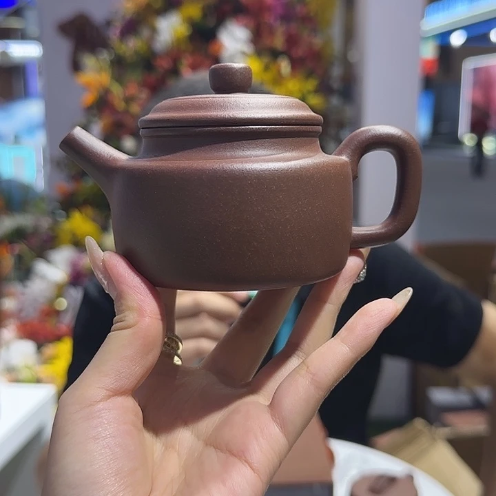 手***2茶杯紫砂紫泥 德钟