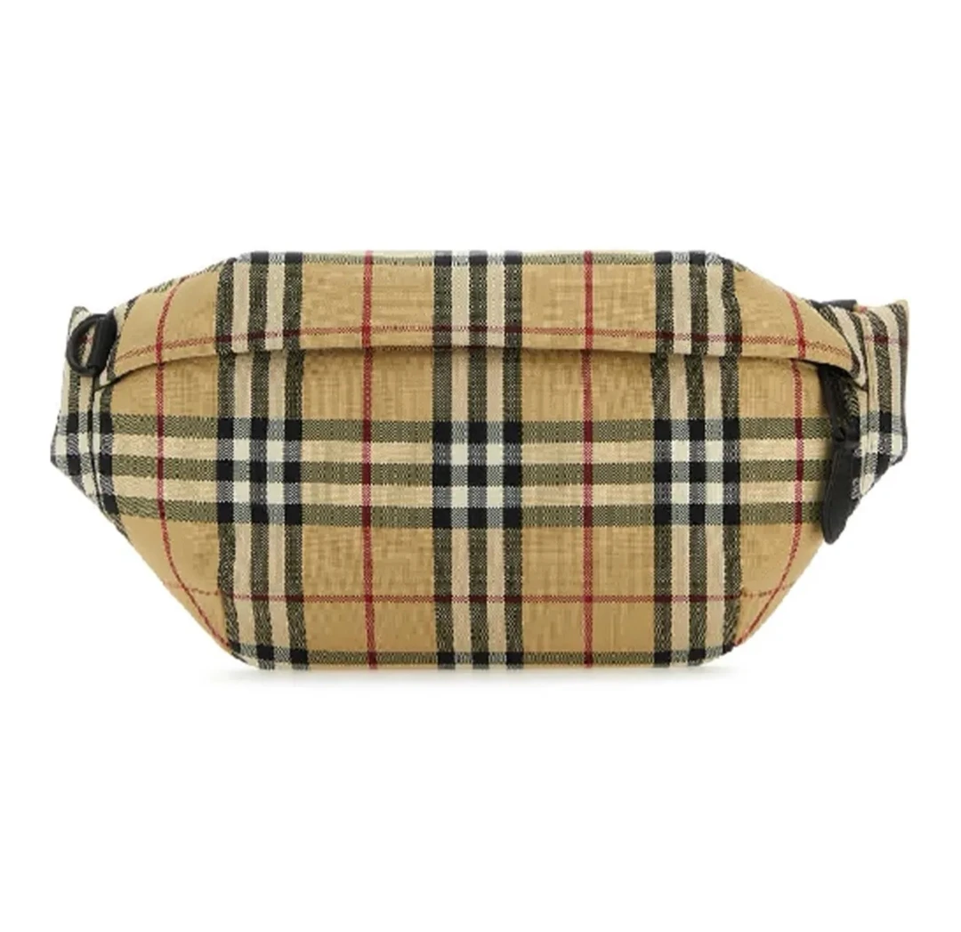 未使用 BURBERRY/博柏利 复古格纹尼龙腰包 男款 80841141