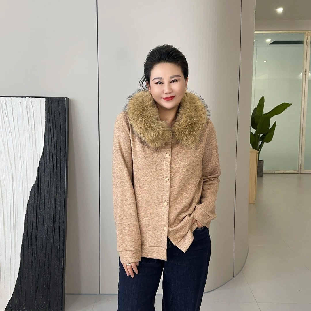 微胖女装【冬日C位】慵懒韩系大毛领连帽小外套韩版百搭外套1153