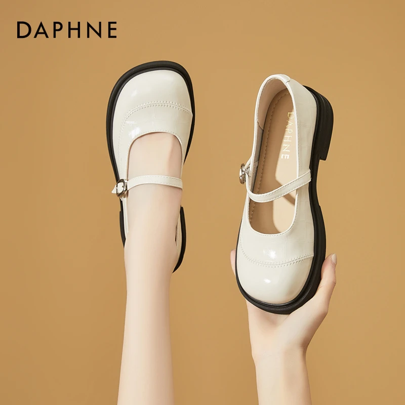 达芙妮玛丽珍小皮鞋女2025秋季新款配裙子单鞋温柔风晚晚乐福鞋