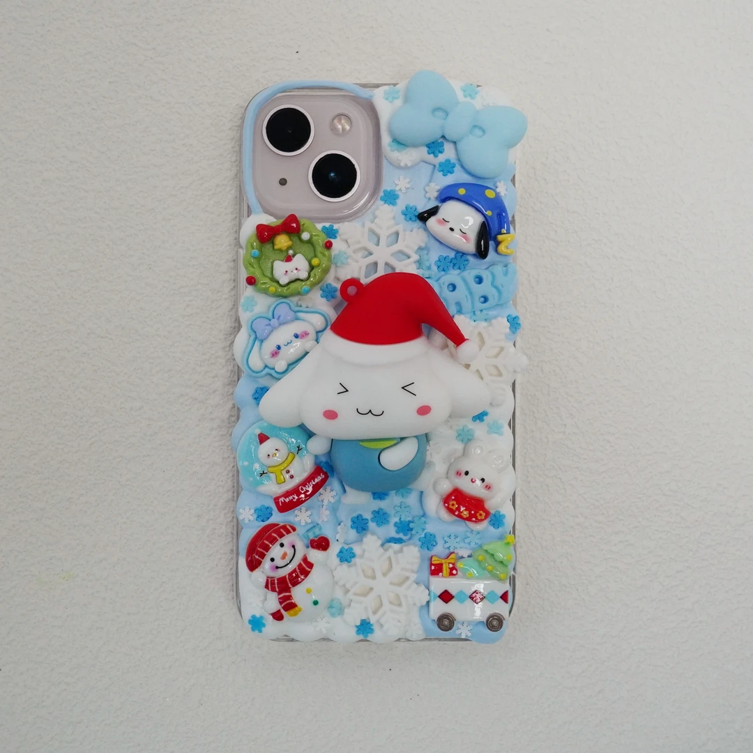 卡通奥奶油胶手机壳材料包手工diy创意礼物