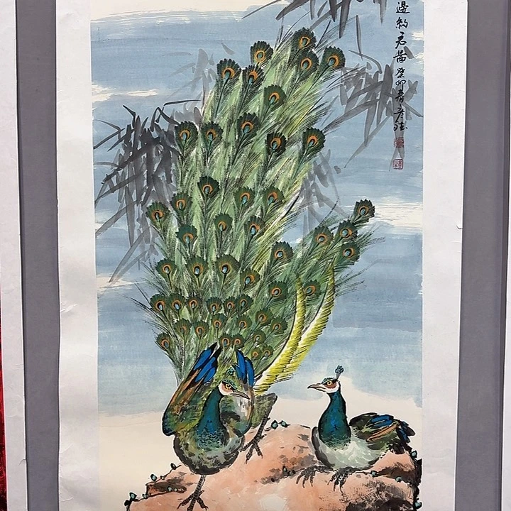国画亲笔手绘放心去藏