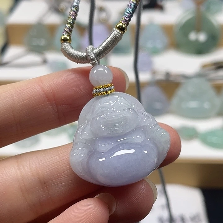 翡翠未镶嵌颈饰天然翡翠佛公26号